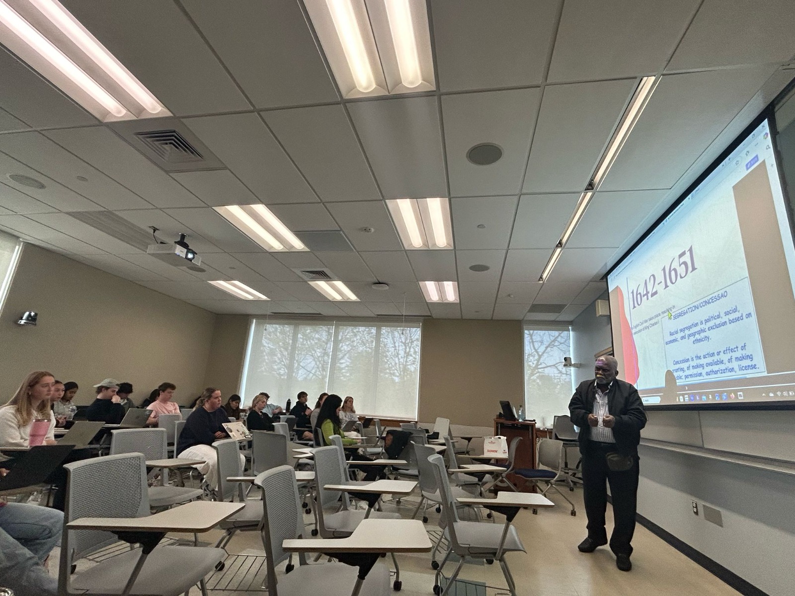 Aula magna foi para alunos da graduação da universidade. Crédito da foto: arquivo pessoal